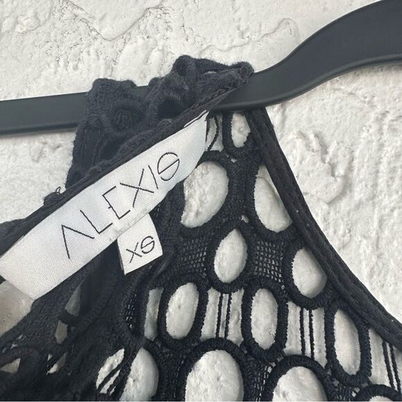 ALEXIS Sweater Cardigan Women XS Crotchet Open Knit Boho Festival Victorian - Picture 7 of 8